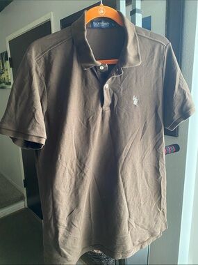U.S. Polo Assn. Brown Short Sleeve Polo Shirt